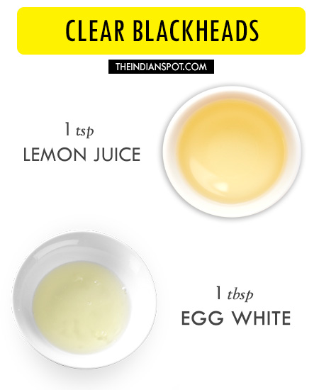 lemon juice and egg white