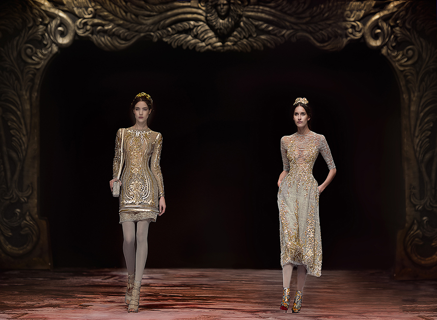 style-fashion, lookbook, evening-gowns - Michael Cinco's The Impalpable Dream of Versailles