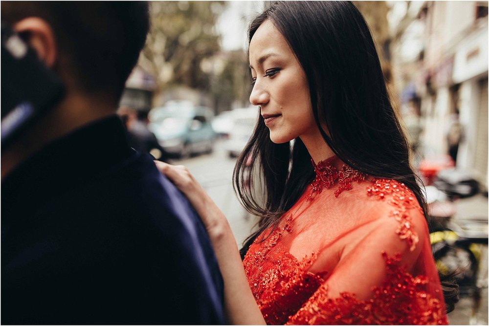 engagement - Gigi & Tommy Shanghai Street Wedding Portrait