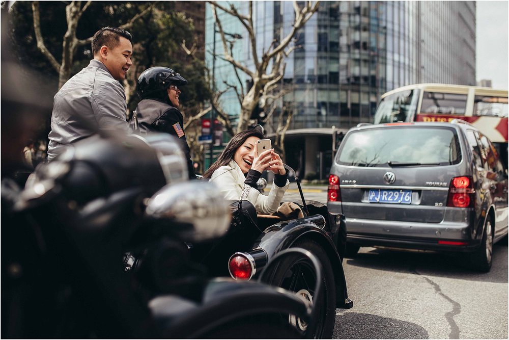 engagement - Gigi & Tommy Shanghai Street Wedding Portrait