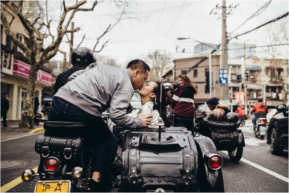 engagement - Gigi & Tommy Shanghai Street Wedding Portrait