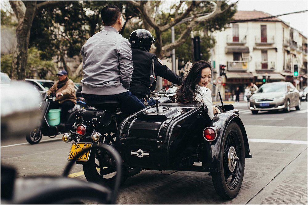 engagement - Gigi & Tommy Shanghai Street Wedding Portrait