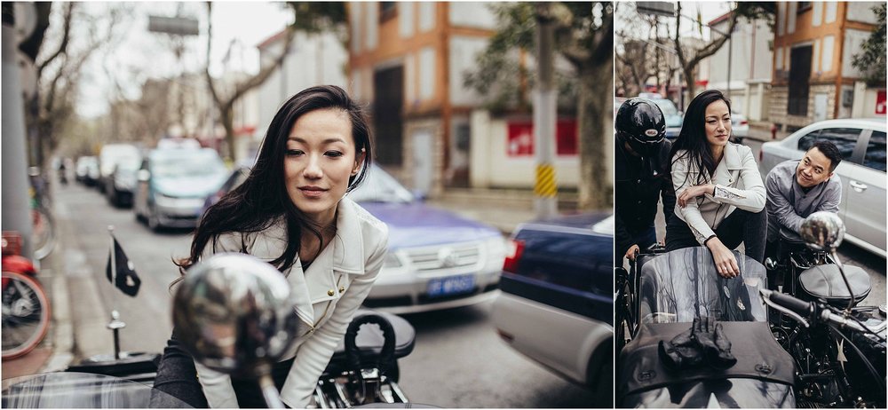 engagement - Gigi & Tommy Shanghai Street Wedding Portrait