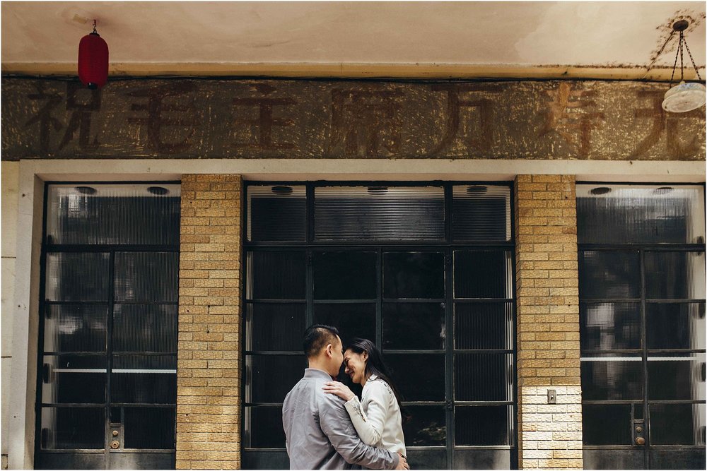 engagement - Gigi & Tommy Shanghai Street Wedding Portrait