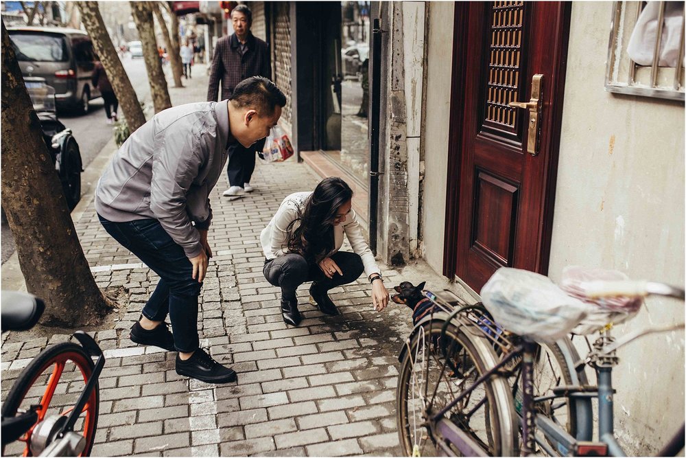 engagement - Gigi & Tommy Shanghai Street Wedding Portrait