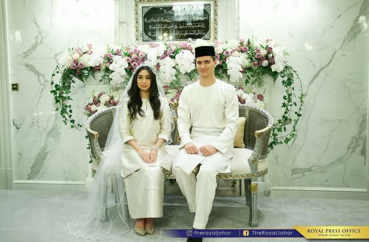 wedding, malaysia, celebrity - Princess of Johor Tunku Aminah marries Dutchman Dennis Muhammad in lavish Royal wedding