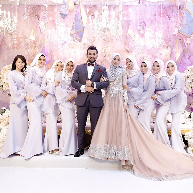 wedding, malaysia, celebrity - Hanis Arif &amp; Irshad Razali wed in Beautiful Pastel Wedding