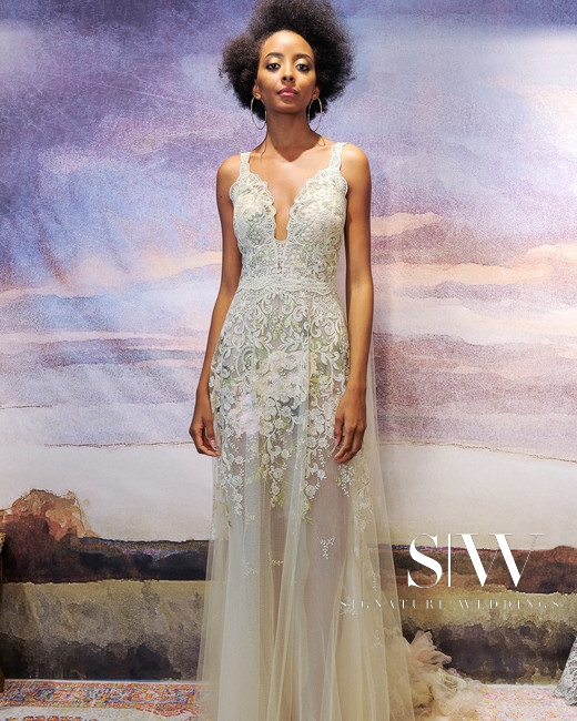 wedding-dresses, style-fashion, lookbook - CLAIRE PETTIBONE Fall 2018 Bridal Collection—New York Fashion Week