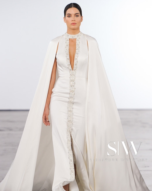 wedding-dresses, style-fashion, lookbook - DENNIS BASSO for KLEINFELD Fall 2018 Bridal Collection—New York Fashion Week