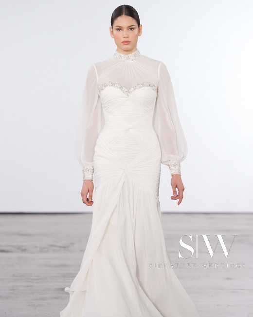 wedding-dresses, style-fashion, lookbook - DENNIS BASSO for KLEINFELD Fall 2018 Bridal Collection—New York Fashion Week