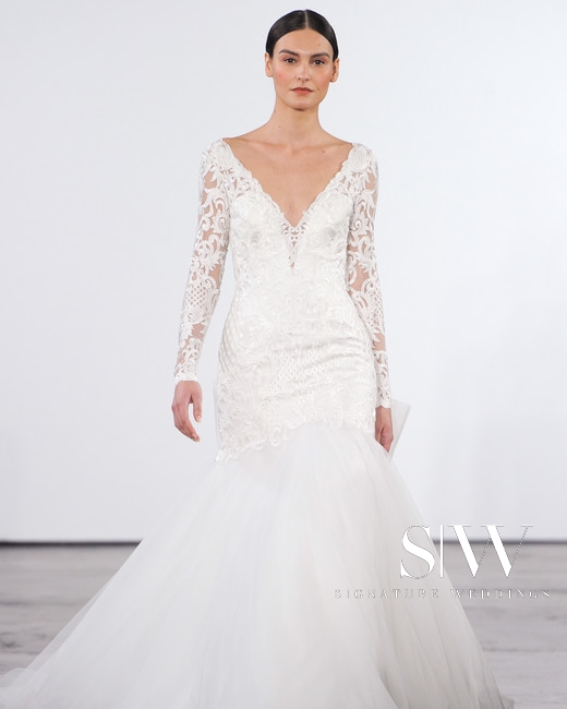 wedding-dresses, style-fashion, lookbook - DENNIS BASSO for KLEINFELD Fall 2018 Bridal Collection—New York Fashion Week