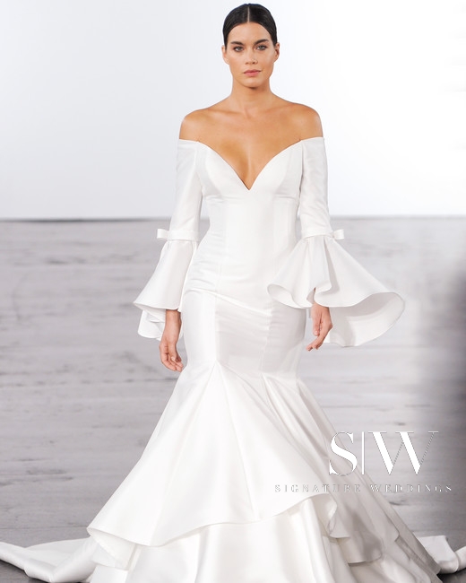 wedding-dresses, style-fashion, lookbook - DENNIS BASSO for KLEINFELD Fall 2018 Bridal Collection—New York Fashion Week