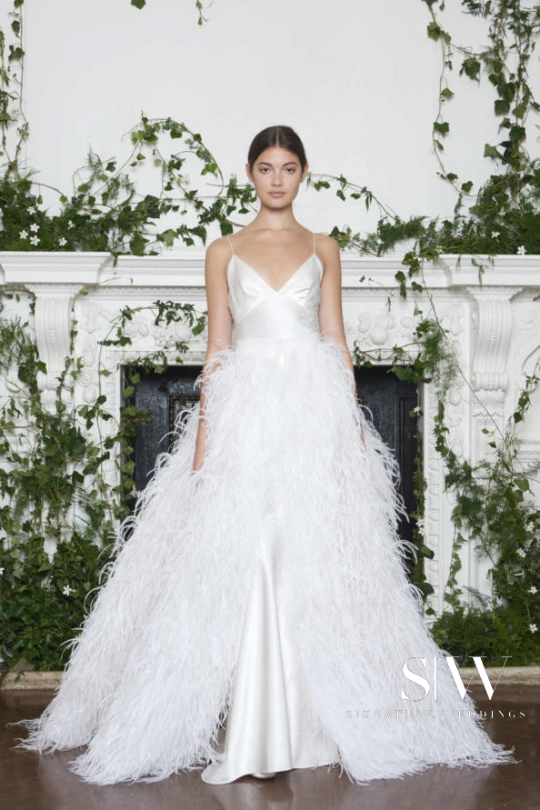 wedding-dresses, style-fashion, lookbook - MONIQUE LHUILLIER Fall 2018 Bridal Collection—New York Fashion Week