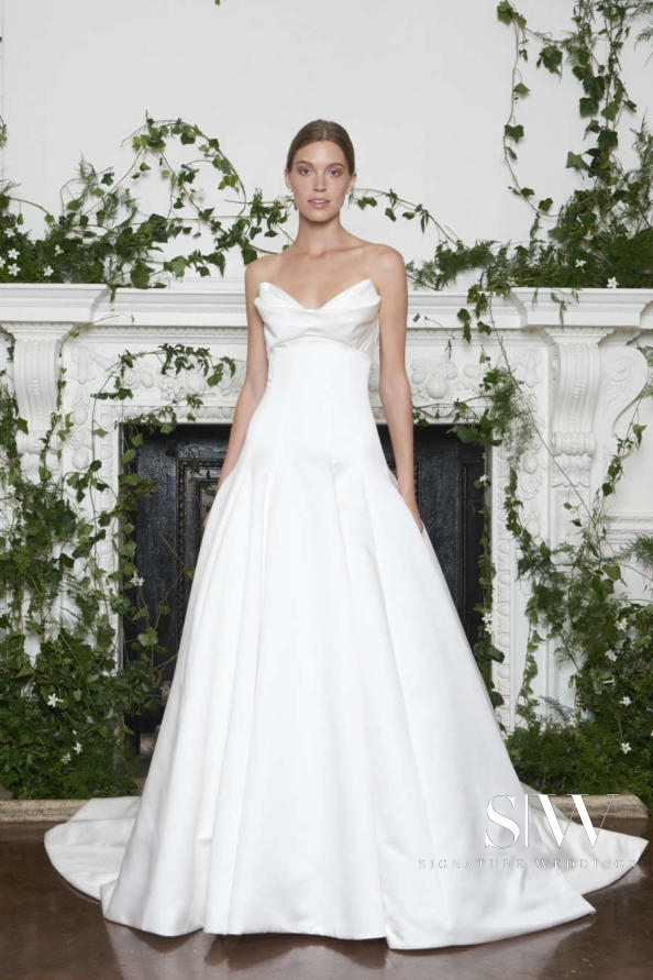 wedding-dresses, style-fashion, lookbook - MONIQUE LHUILLIER Fall 2018 Bridal Collection—New York Fashion Week