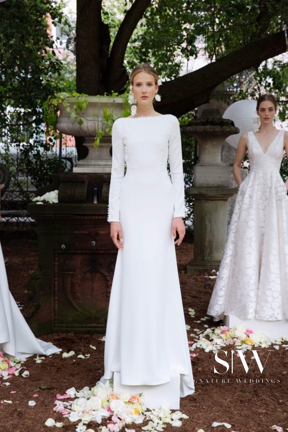 wedding-dresses, wedding, style-fashion, lookbook - LELA ROSE Fall 2018 Bridal Collection—New York Fashion Week