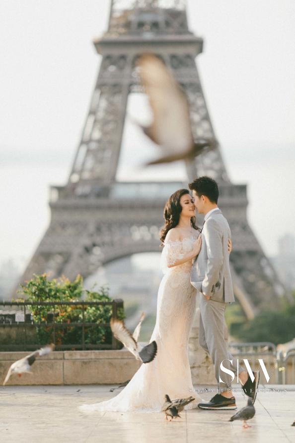 wedding-photography, indonesia - Boby and Stephanie's Stunning Paris Pre-Wedding Photoshoot by Axioo