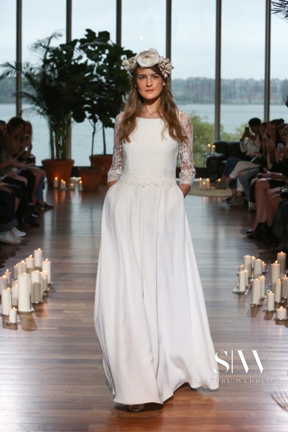 wedding-dresses, style-fashion, lookbook - LAURE DE SAGAZAN Fall 2018 Bridal Collection—New York Fashion Week