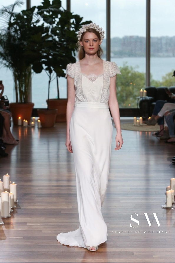 wedding-dresses, style-fashion, lookbook - LAURE DE SAGAZAN Fall 2018 Bridal Collection—New York Fashion Week