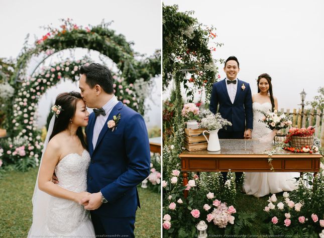 ideas, wedding, malaysia, featured, destination-weddings - Kevin and Veronica's rustic garden wedding at Jim Thompson Cottage