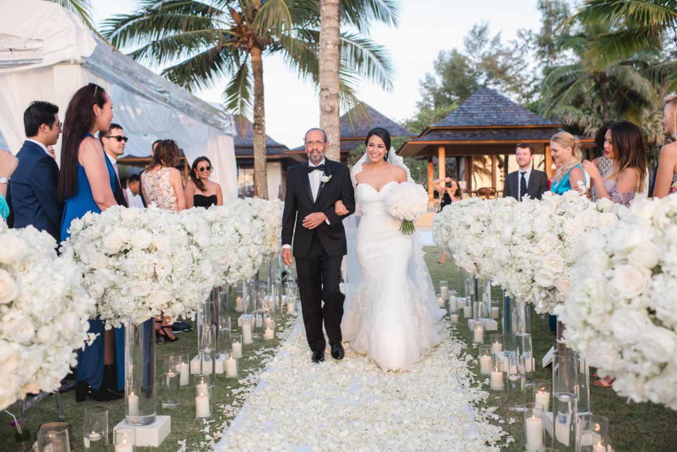 ideas, wedding, thailand, phuket, destination-weddings - Rosa and Dane White Luxe Wedding At Jivana Villas