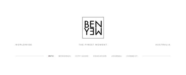 Ben Yew website capture