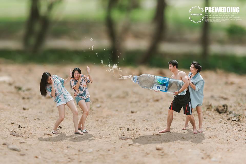 wedding-photography, thailand, global-wedding, featured, be-inspired - Thailand wedding photographer captures couple in microscopic size