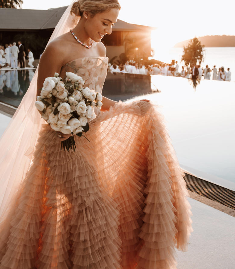 wedding, global-wedding, featured, destination-weddings - Deborah Symond Wedding at Qualia Resort is nothing short of perfection