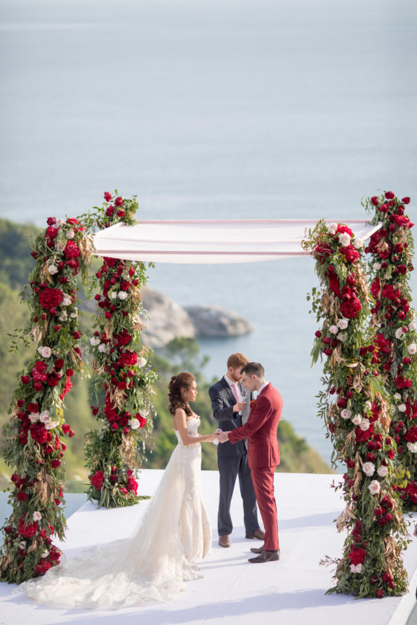 thailand, phuket, destination-weddings - Apple and Asa striking red destination wedding in Phuket