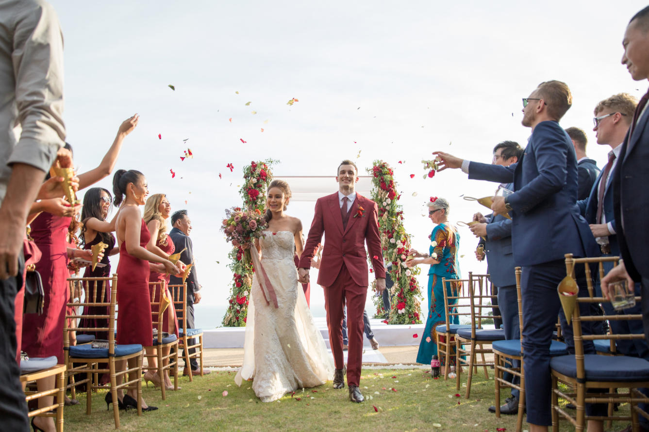 thailand, phuket, destination-weddings - Apple and Asa striking red destination wedding in Phuket