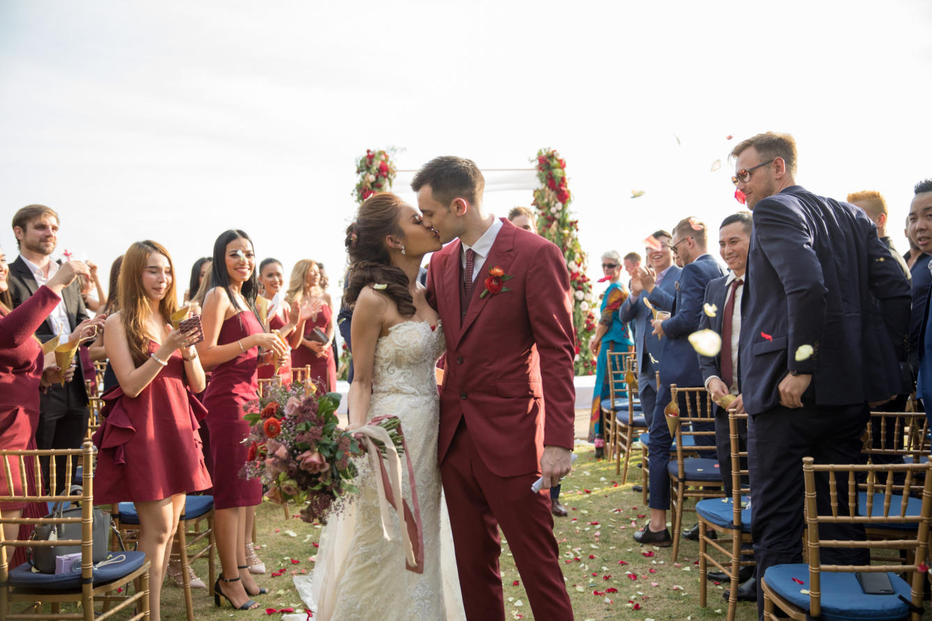 thailand, phuket, destination-weddings - Apple and Asa striking red destination wedding in Phuket