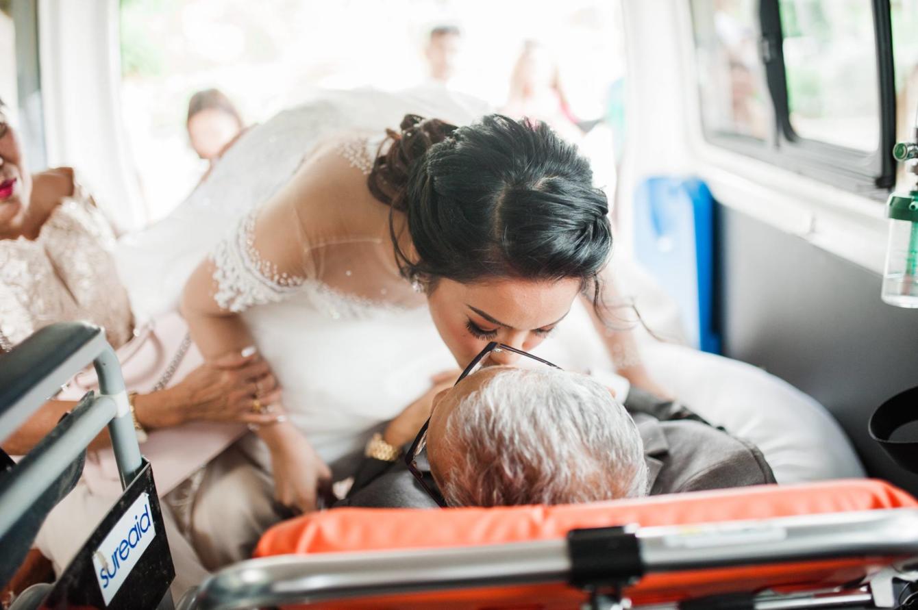 wedding, relationships, be-inspired - Unconditional love: Bedridden father 'walks' daughter down the aisle