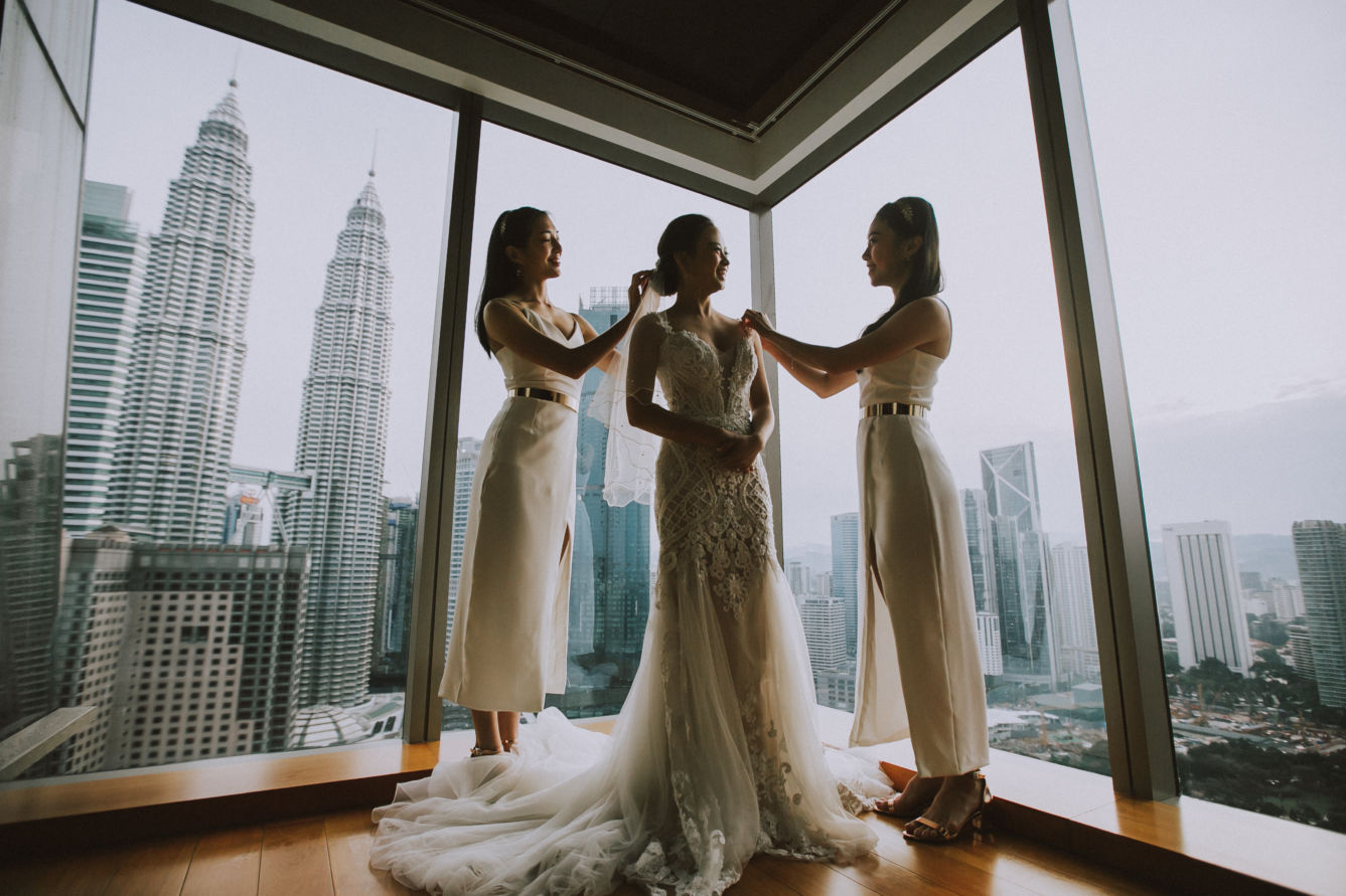 wedding, malaysia - Even distance couldn't keep them apart: Alex and Rachel