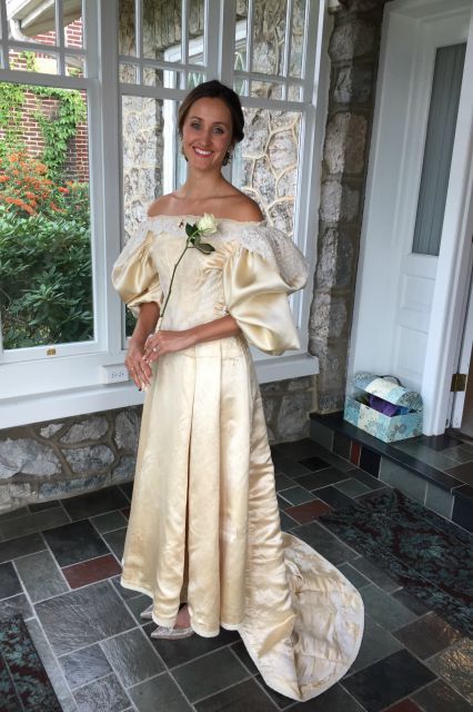 11th Bride Donned a Special Heirloom Wedding Gown of 120 years