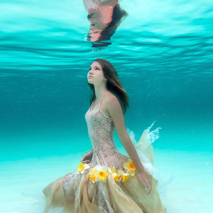 Ethereal Underwater Photos featuring Sacha Kalis wedding-photography, ideas, be-inspired - Ethereal Underwater Photos featuring Sacha Kalis