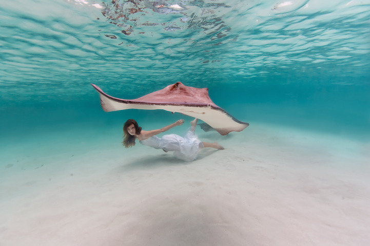 Ethereal Underwater Photos featuring Sacha Kalis wedding-photography, ideas, be-inspired - Ethereal Underwater Photos featuring Sacha Kalis