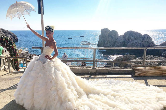 Giovanna Battaglia and Oscar Englebert's Lavish Wedding in Capri ideas, wedding, celebrity - Giovanna Battaglia and Oscar Englebert's Lavish Wedding in Capri