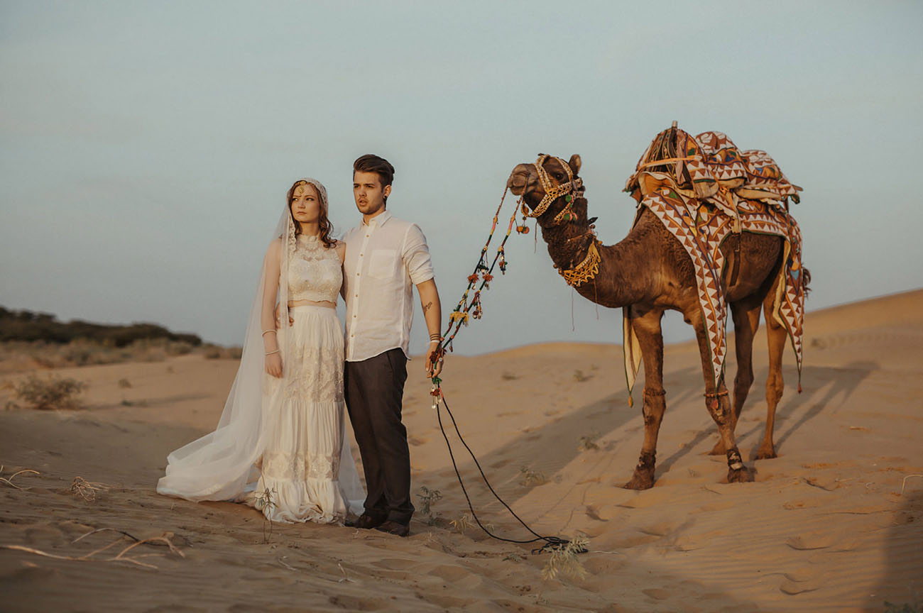 Nicole & Jordan's Intimate India Desert Wedding ideas, wedding, travel - Nicole & Jordan's Intimate India Desert Wedding