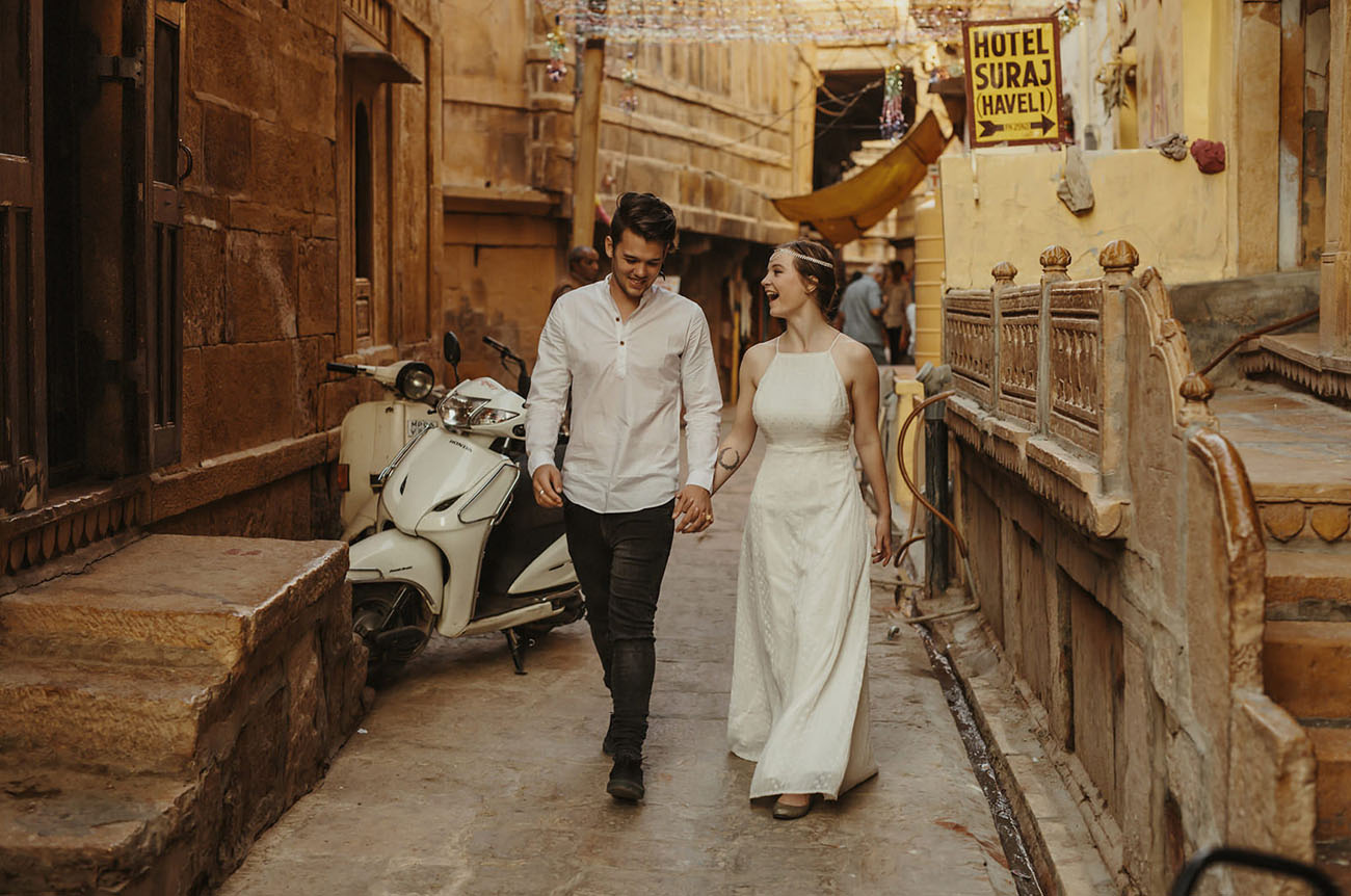 Nicole & Jordan's Intimate India Desert Wedding ideas, wedding, travel - Nicole & Jordan's Intimate India Desert Wedding