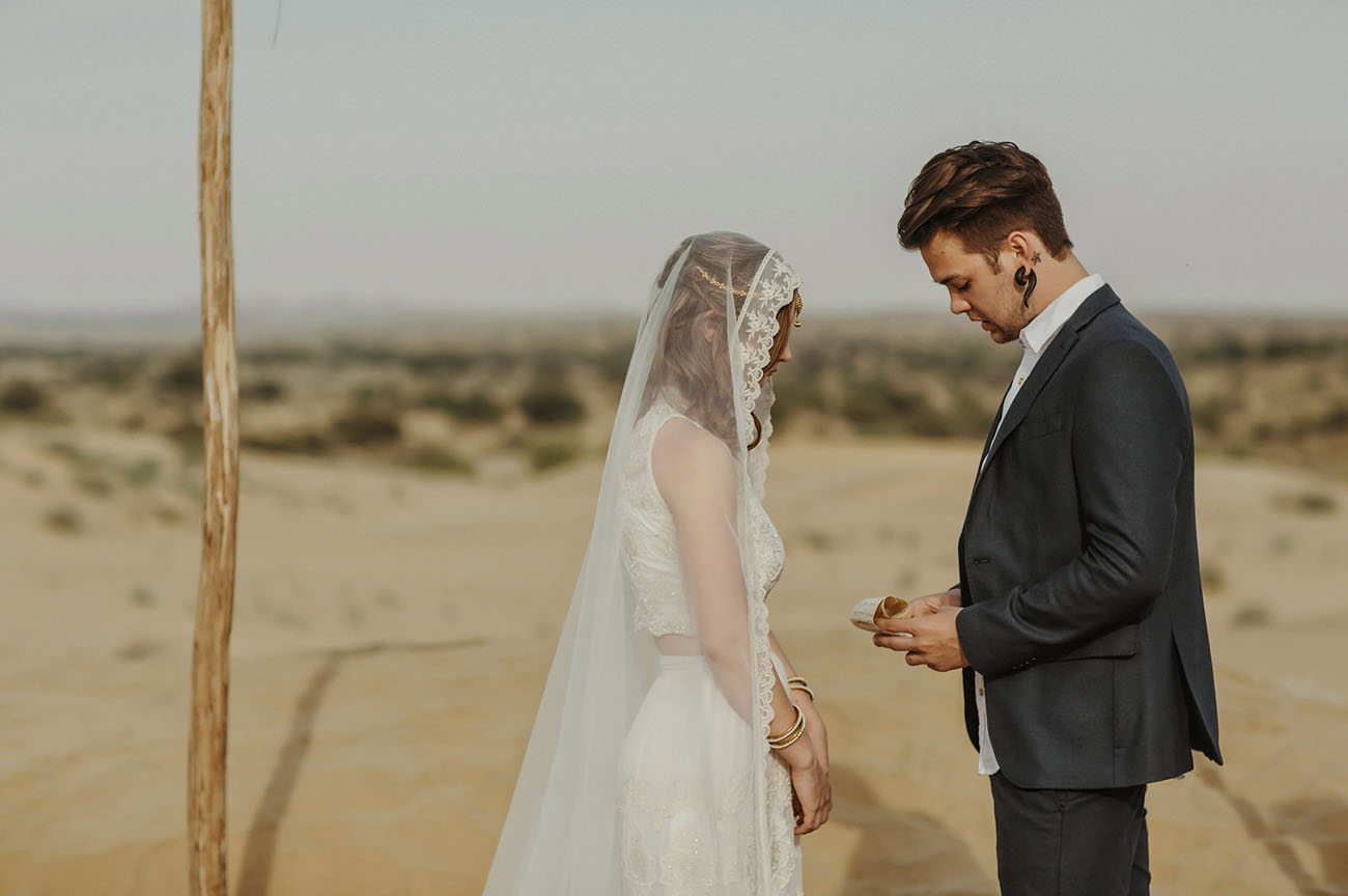 Nicole & Jordan's Intimate India Desert Wedding ideas, wedding, travel - Nicole & Jordan's Intimate India Desert Wedding