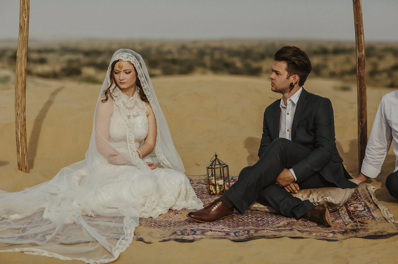 Nicole & Jordan's Intimate India Desert Wedding ideas, wedding, travel - Nicole & Jordan's Intimate India Desert Wedding