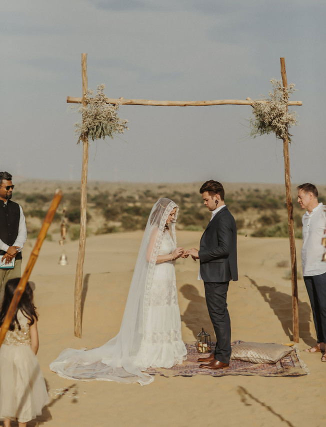 Nicole & Jordan's Intimate India Desert Wedding ideas, wedding, travel - Nicole & Jordan's Intimate India Desert Wedding