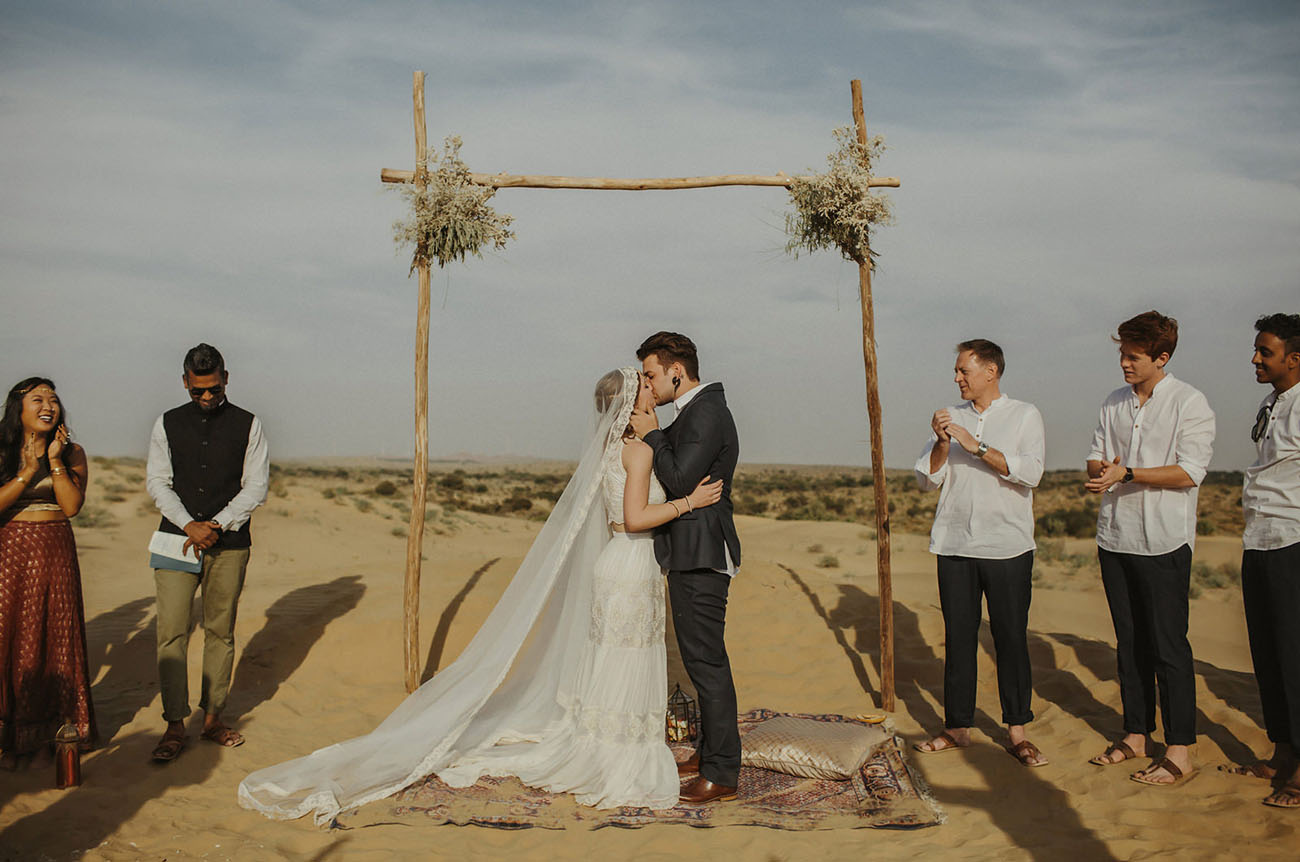 Nicole & Jordan's Intimate India Desert Wedding ideas, wedding, travel - Nicole & Jordan's Intimate India Desert Wedding