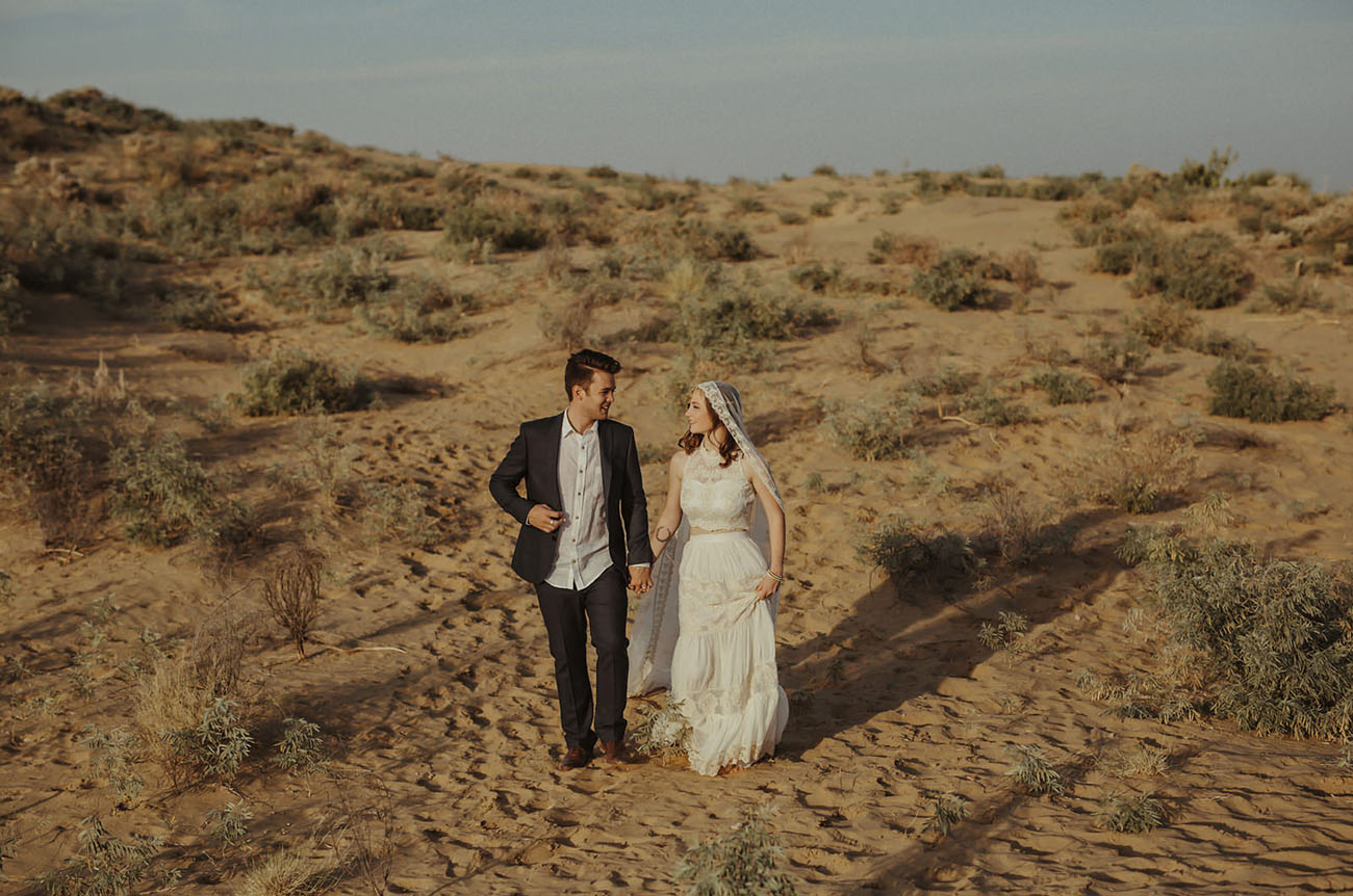 Nicole & Jordan's Intimate India Desert Wedding ideas, wedding, travel - Nicole & Jordan's Intimate India Desert Wedding