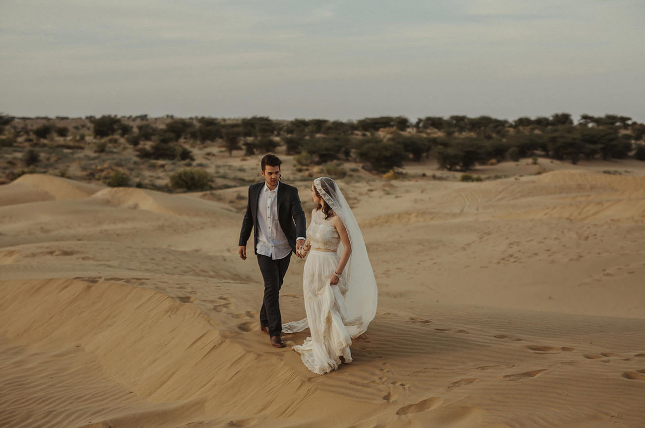 Nicole & Jordan's Intimate India Desert Wedding ideas, wedding, travel - Nicole & Jordan's Intimate India Desert Wedding