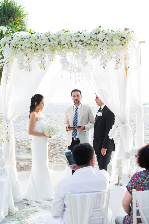 Yinan & Jose All-White Beachfront Wedding ideas, wedding, thailand, phuket - Yinan & Jose All-White Beachfront Wedding