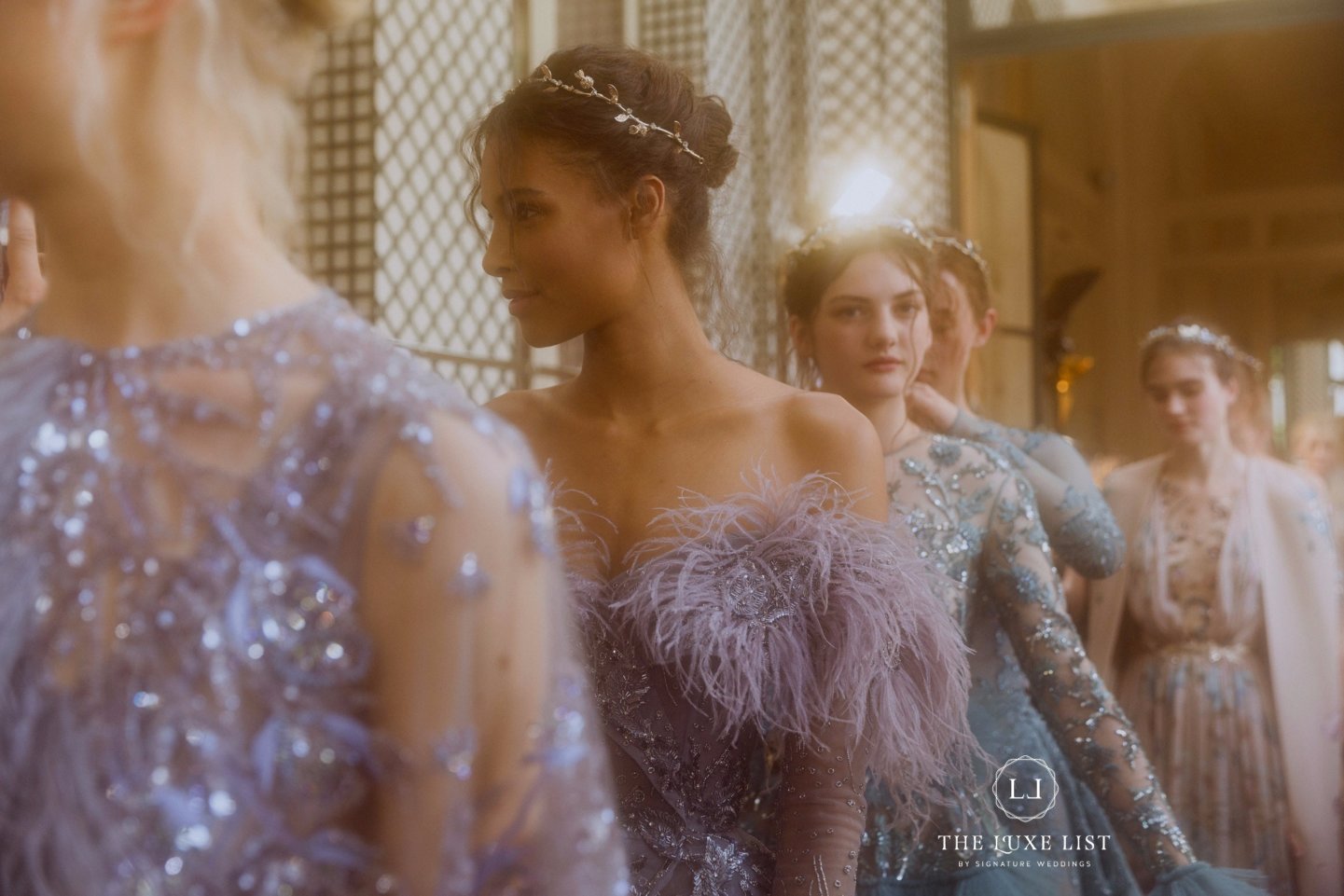 wedding, style-fashion, lookbook, evening-gowns - Backstage at Zuhair Murad Couture Fall 2017