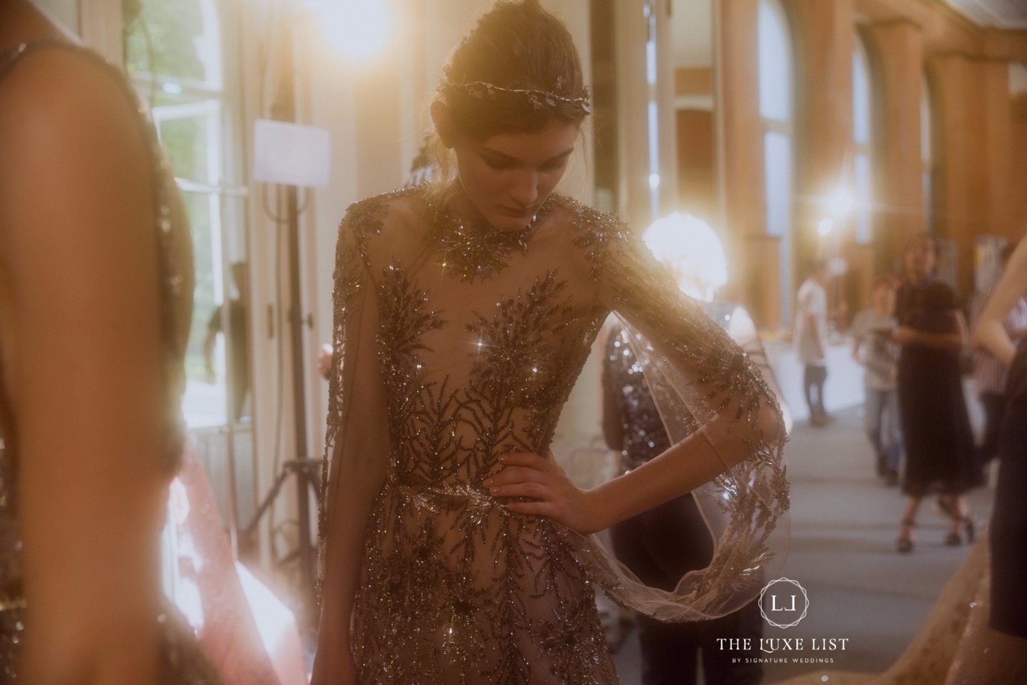 wedding, style-fashion, lookbook, evening-gowns - Backstage at Zuhair Murad Couture Fall 2017