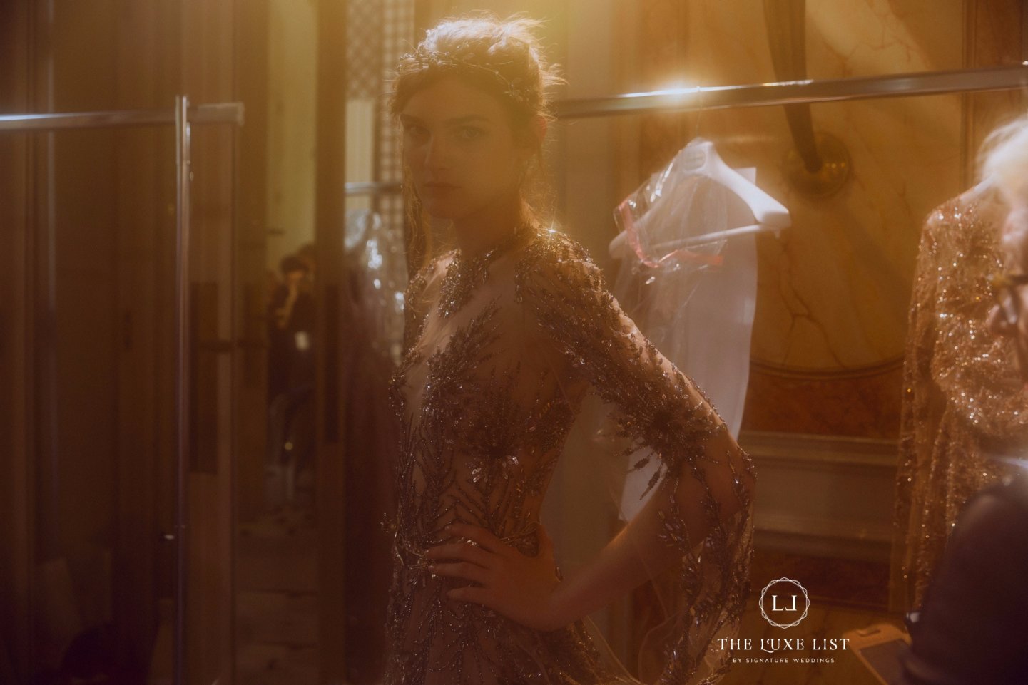 wedding, style-fashion, lookbook, evening-gowns - Backstage at Zuhair Murad Couture Fall 2017