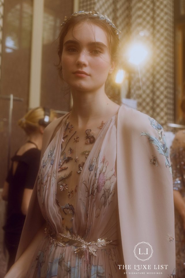 wedding, style-fashion, lookbook, evening-gowns - Backstage at Zuhair Murad Couture Fall 2017