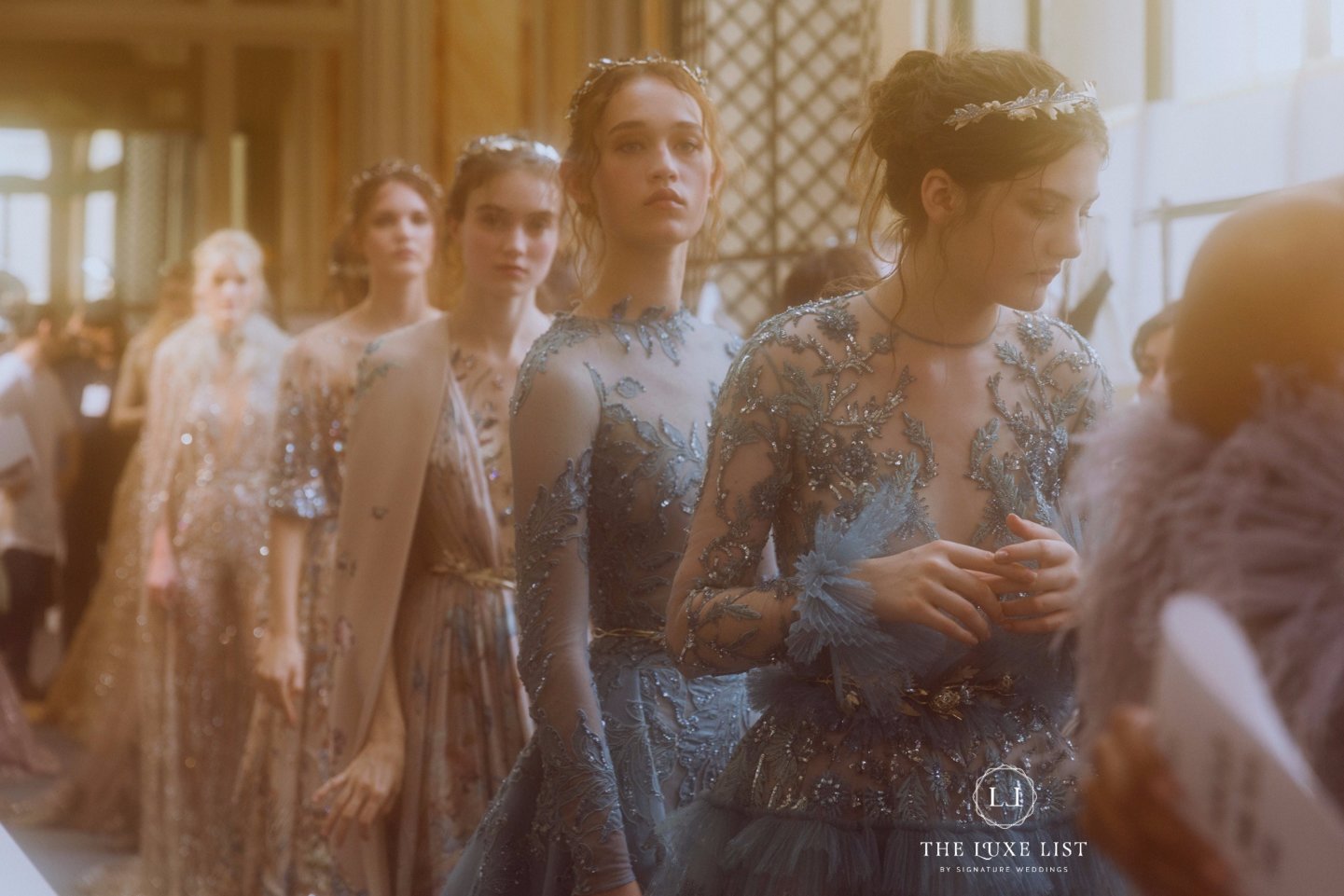 wedding, style-fashion, lookbook, evening-gowns - Backstage at Zuhair Murad Couture Fall 2017